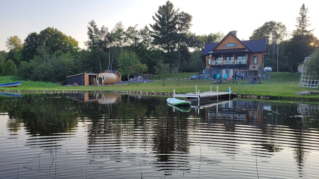 Aerial view of Lake Bernard