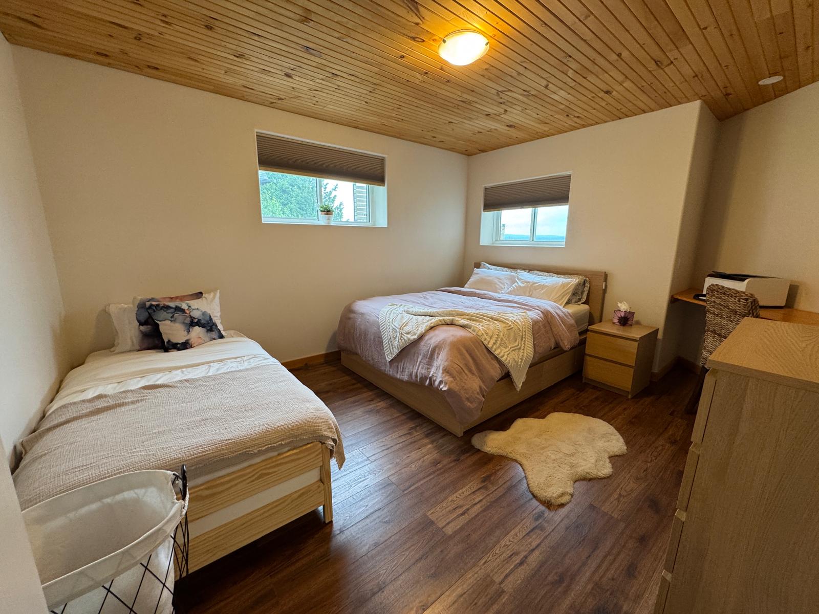 Basement suite bedroom