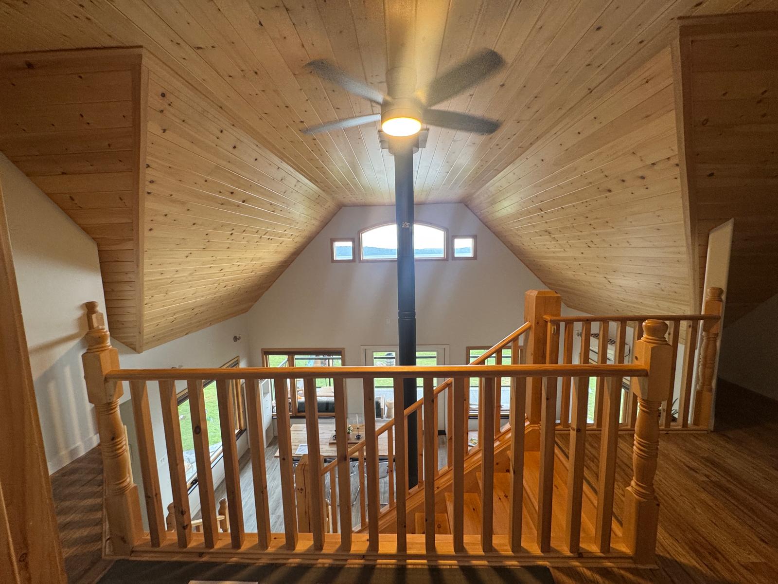 Lake view from the loft
